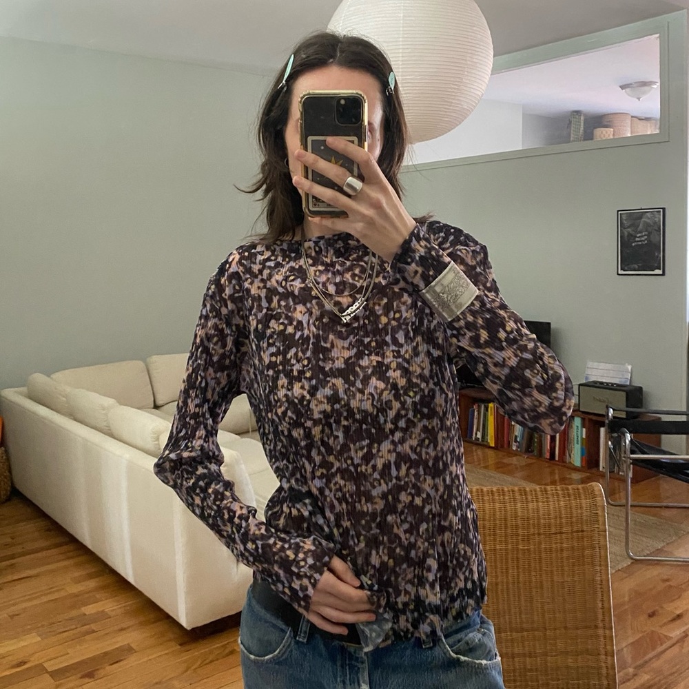 & other stories sheer long sleeve